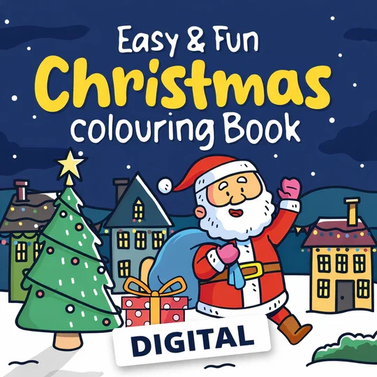 Easy & Fun Christmas Colouring Book